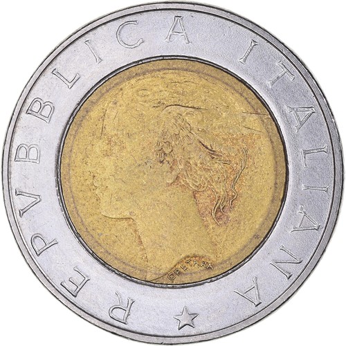 1144599 moneta italia 500 - italia,,