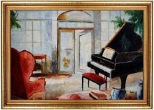 Quadro olio pianoforte in