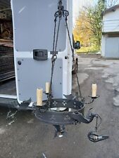 LAMPADARIO FERRO CON DRAGHI - NEO-RINASCIMENTO - RICCA LAVORAZIONE - 1960 EMILIA