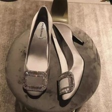 Scarpe da sposa Roger Vivier da donna in seta con tacco basso