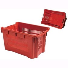 Cassetta Agricola Impilabile Semichiusa per Raccolta Frutta 56X35Xh31cm. 1Pz