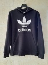 adidas Felpa con cappuccio Unisex - Bambini nero bianco