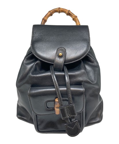 Gucci zaino pelle bambù - in, di