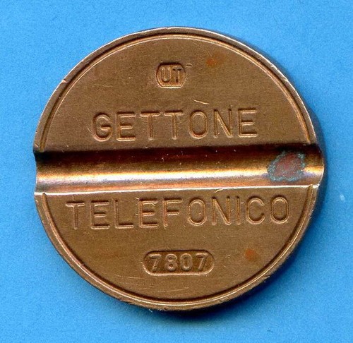Gettone telefonico 7807 ut - -,