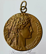 Medaglia patriottica vittoria prima guerra mondiale figli d' Italia esercito