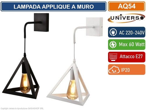 Applique muro con - a, forma