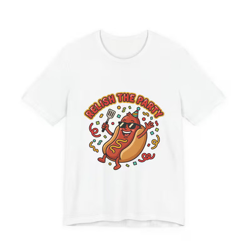 Maglietta bianca relish the - maglietta,