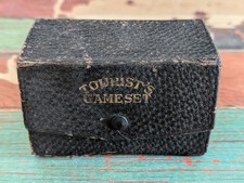 SET GIOCO TURISTICO VINTAGE POKER con CARTE E FICHES RUSSELL IN CUSTODIA ORIGINALE (a)