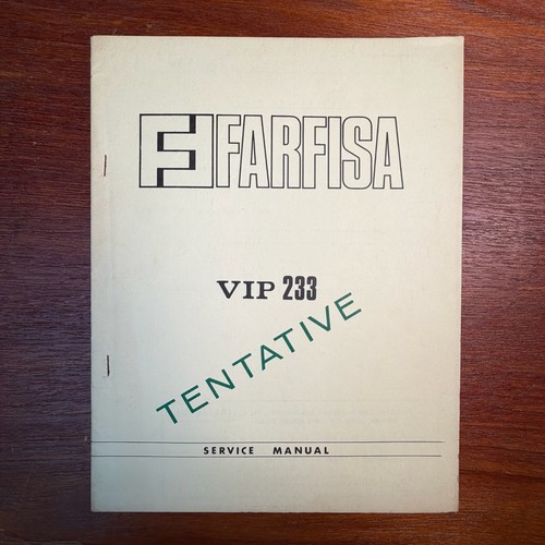 Manuale servizio vintage - manuale, di