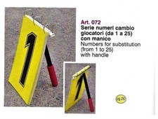 serie numeri cambio giocatori