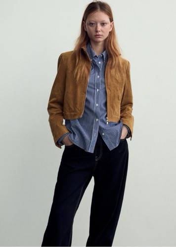 Zara crop 100 pelle - crop,
