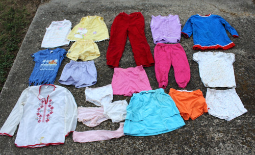 Lotto pezzi vestiti bimba - lotto,
