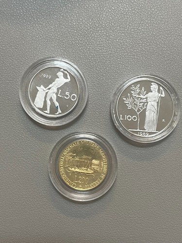 Italia 1990 proof 100 - 50,