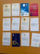 12 x SKY TV VIEWING CARDS