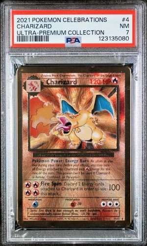 Psa oro metallo charizard - 7,