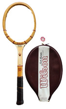 Racchetta da tennis vintage Wilson Jack Kramer autografo in legno velocità flessibile 4 5/8