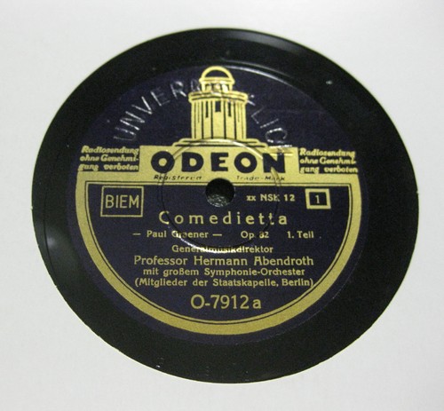 Hermann abendroth comedietta - hermann,