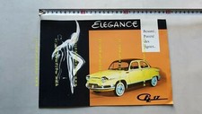 Panhard PL 17 TIGRE 1960 depliant auto originale francese FRENCH car brochure