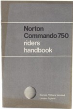 uso manutenzione norton commando 750 riders handbook anastatica moto epoca