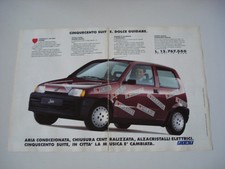 advertising Pubblicità 1993 FIAT 500 SUITE