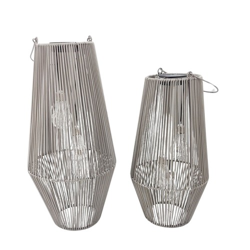 Lanterne solari led grigie - lanterne,