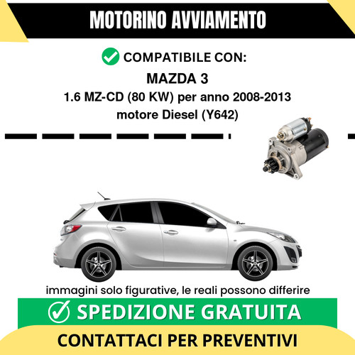 Motorino avviamento mazda - motorino,