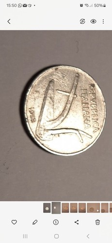 Moneta rep italiana lire - moneta,
