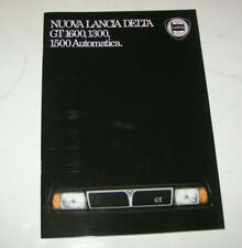 Depliant / Brochure Lancia Delta GT 1600, 1300, 1500 Automatica