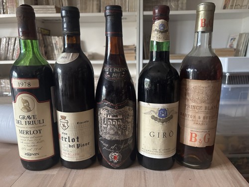 Lotto bottiglie vino anni - lotto,
