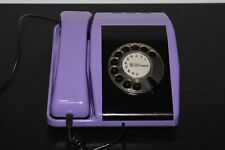 Telefono Sip Fisso Vintage Viola disco rotella anni 70 restaurato Non Testato