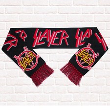 Sciarpa Slayer nera ricamata