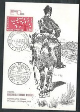 1963 ITALIA CARTOLINA SPECIALE MOSTRA MACCHIAIOLI D'EUROPA - ED2