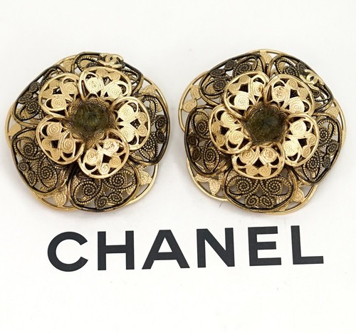 Orecchini chanel logo verde - orecchini,