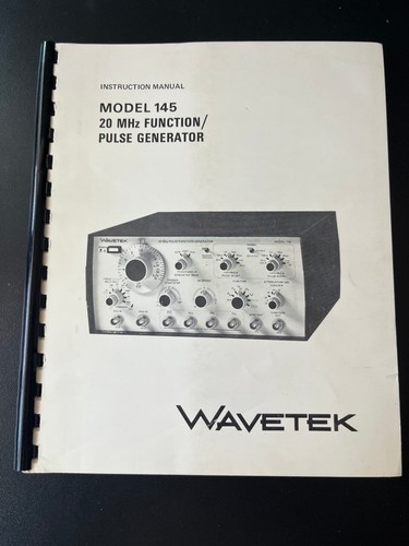 Wavetek model 145 mhz - model, 20
