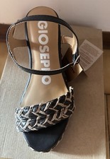 Sandalo donna zeppa Gioseppo nero 36