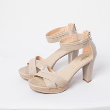 High Heel Sandals Beige Womens