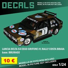 DECALS repro Lancia Delta S4 Esso Grifone Rally Bburago Burago edition 1/24 1 24