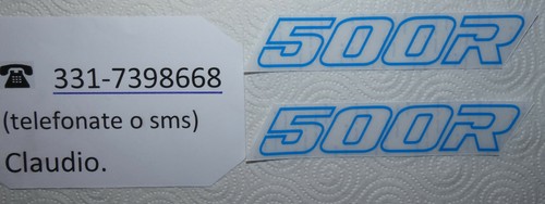 Coppia adesivi 500r - coppia,