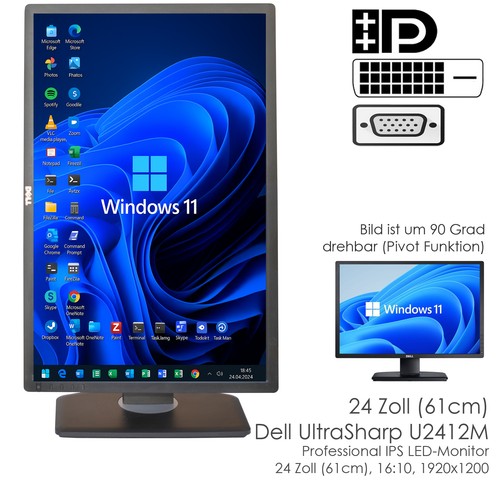 Monitor led dell - led, (61cm)