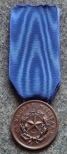 REPUBBLICA ITALIANA DECORAZIONE BRAVERY MEDAGLIA DI BRONZO AL VALORE MILITARE