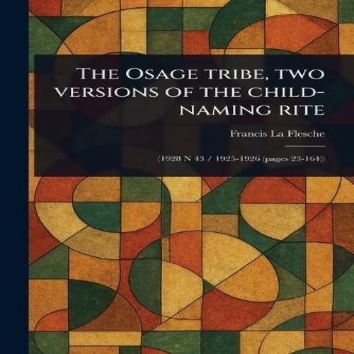 The osage tribe two - osage,
