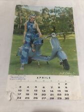 CALENDARIO VESPA PIAGGIO 1966-4 MESI