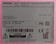 RICAMBI PER TV SAMSUNG UE65RU7170U