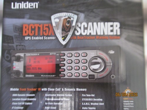 Uniden bct15x beartracker - bct15x,
