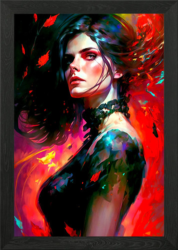 Bellissimo quadro ragazza con