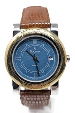 Orologio Bulova swiss made vintage watcg 35mm cassa in acciao men wristwatch