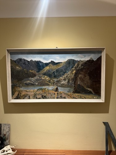 Quadro metà secolo olio - , su