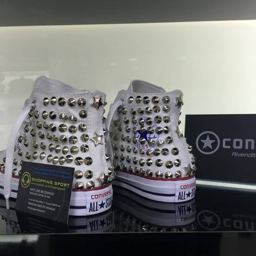 Converse bianche alte - converse,