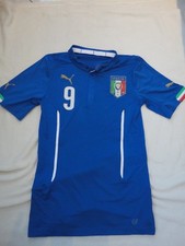 Maglia calcio Shirt TrIkot Balotelli 9 Italia 2014 Player Issue Match Worn