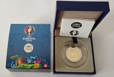 2 euro proof fondo specchio Francia 2016 calcio uefa in confezione ufficiale